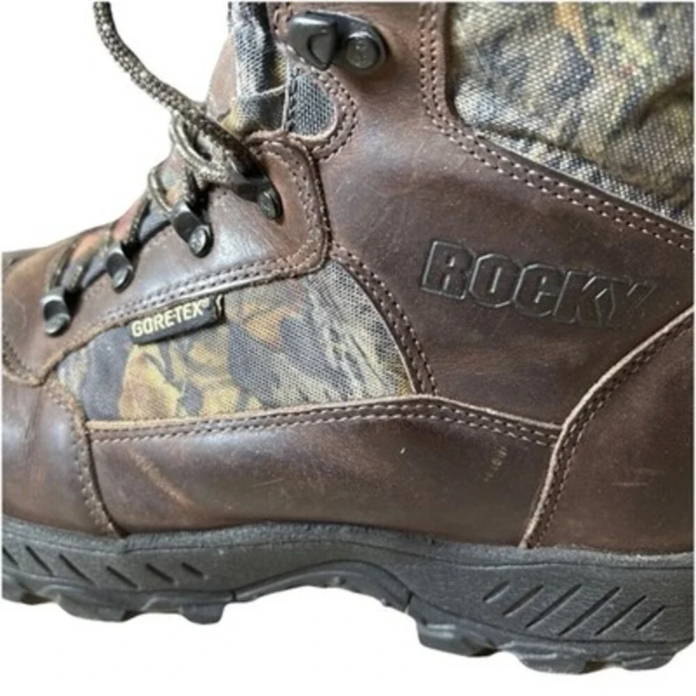 Rocky Men's 1000 Thinsulate Insulation Waterproof Camo Outdoor Boots Sz 10M